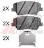 KIA 58101A4A11 Brake Pad Set, disc brake